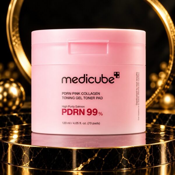 Medicube – PDRN Pink Collagen Toning Gel Toner Pad,